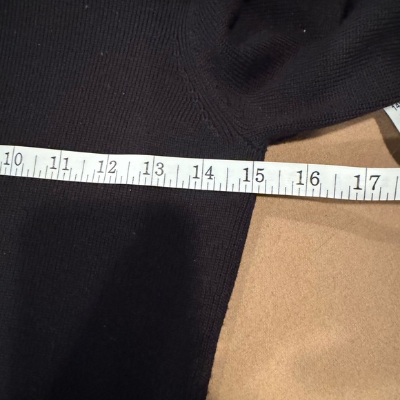 Worth Black Wool Knit Dress with Wrap - Size Petite - Picture 8 of 10